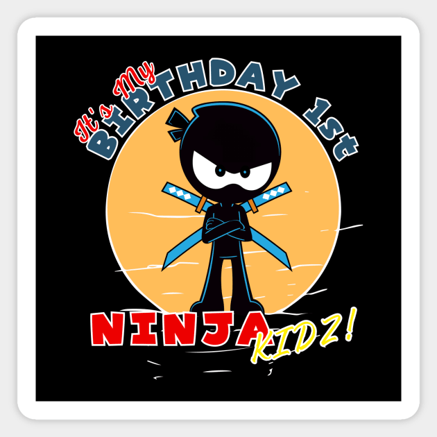 ninja birthday 1st Sticker by menarikjanda